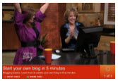 Linda Lee shows fashion consultant Audrey of ABC's View from the Bay how to blog